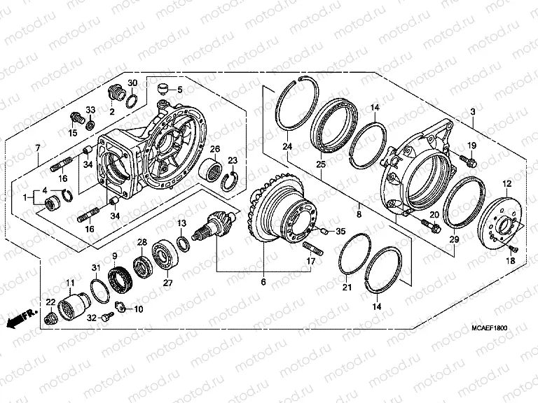 F-18 FINAL DRIVEN GEAR