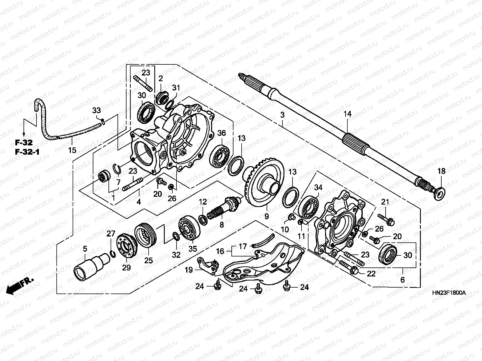 F-18 FINAL DRIVEN GEAR