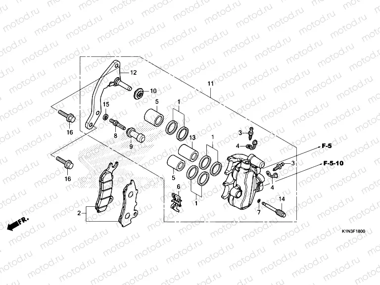 F-18 FRONT BRAKE CALIPER