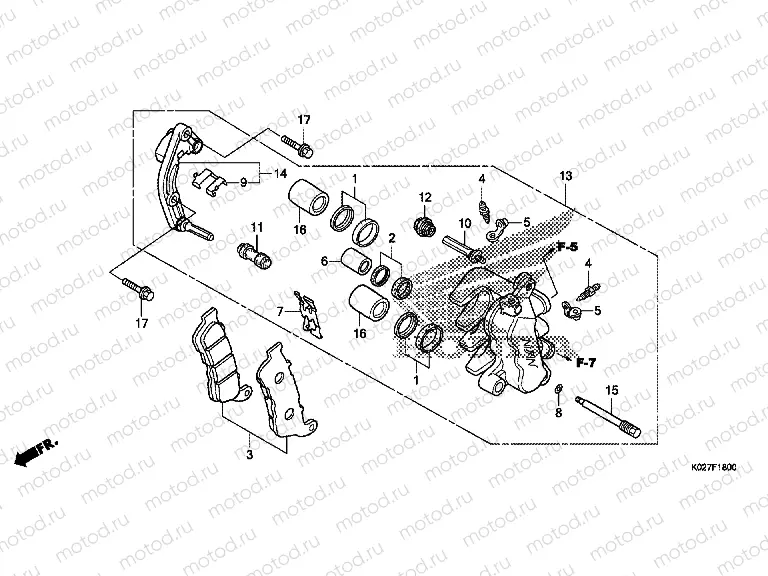 F-18 FRONT BRAKE CALIPER