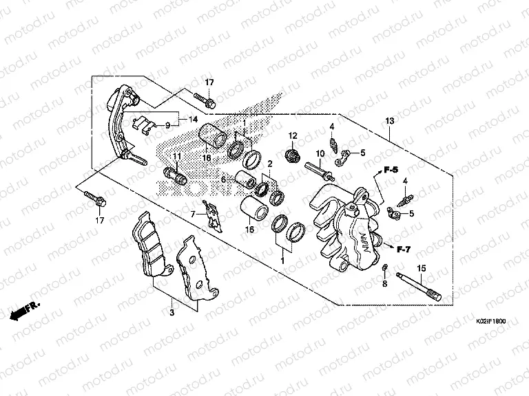 F-18 FRONT BRAKE CALIPER