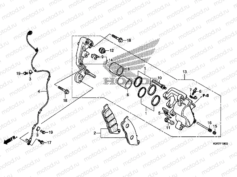 F-18 FRONT BRAKE CALIPER