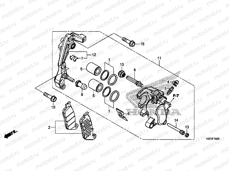 F-18 FRONT BRAKE CALIPER