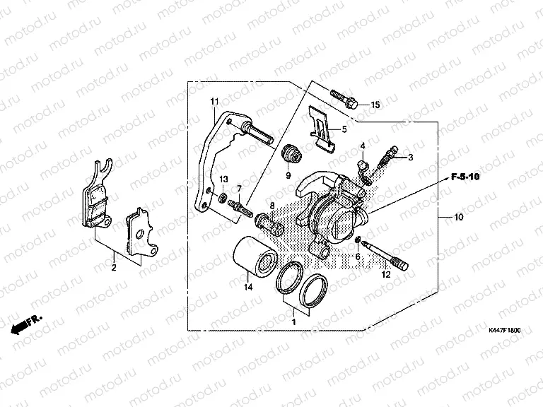 F-18 FRONT BRAKE CALIPER
