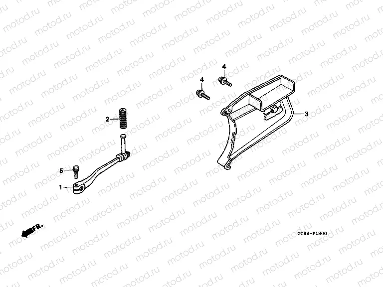 F-18 PEDAL / PUSHING ARM LEVER