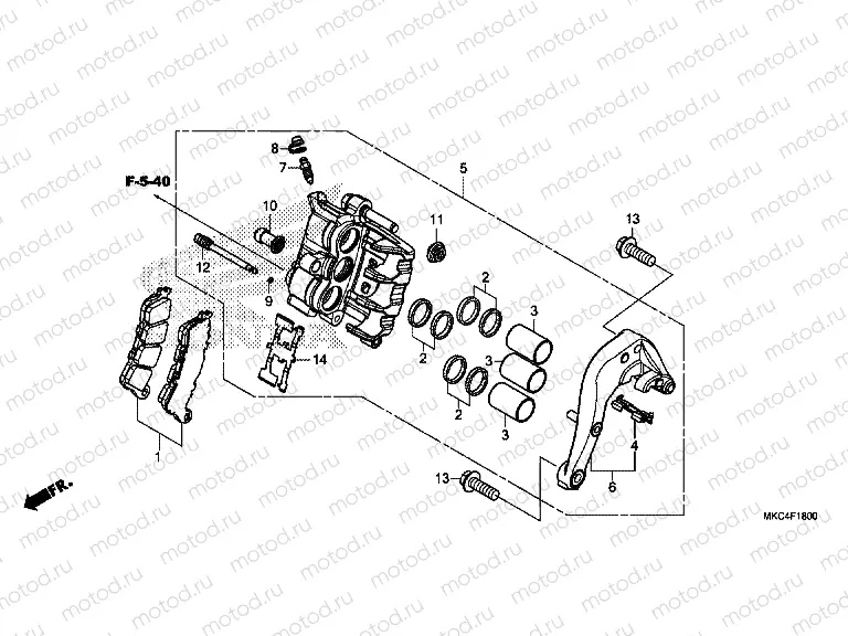 F-18 REAR BRAKE CALIPER
