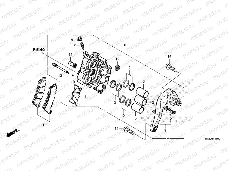 F-18 REAR BRAKE CALIPER
