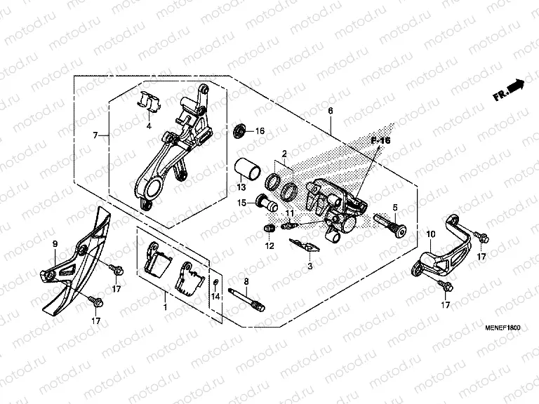 F-18 REAR BRAKE CALIPER