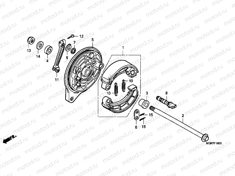 F-18 REAR BRAKE PANEL