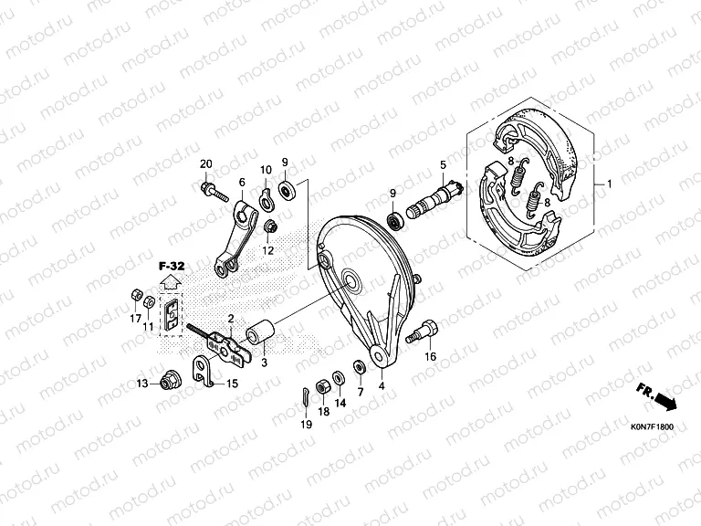 F-18 REAR BRAKE PANEL