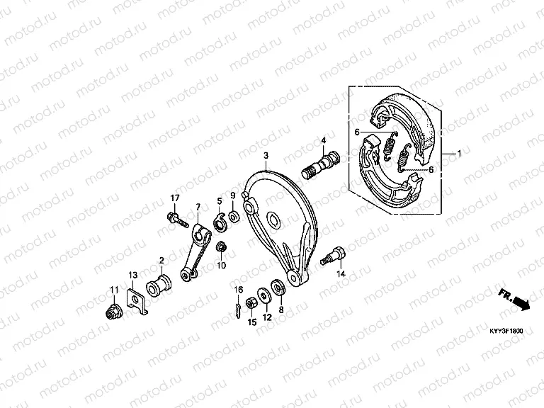 F-18 REAR BRAKE PANEL