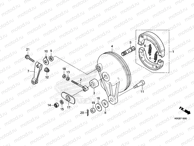 F-18 REAR BRAKE PANEL