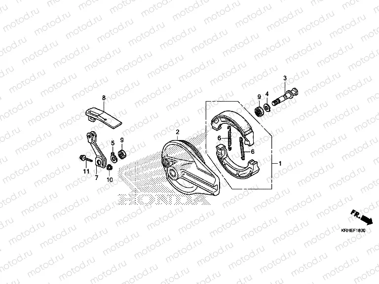 F-18 REAR BRAKE PANEL