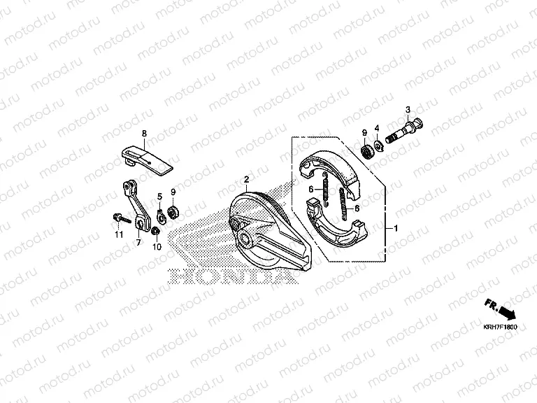 F-18 REAR BRAKE PANEL