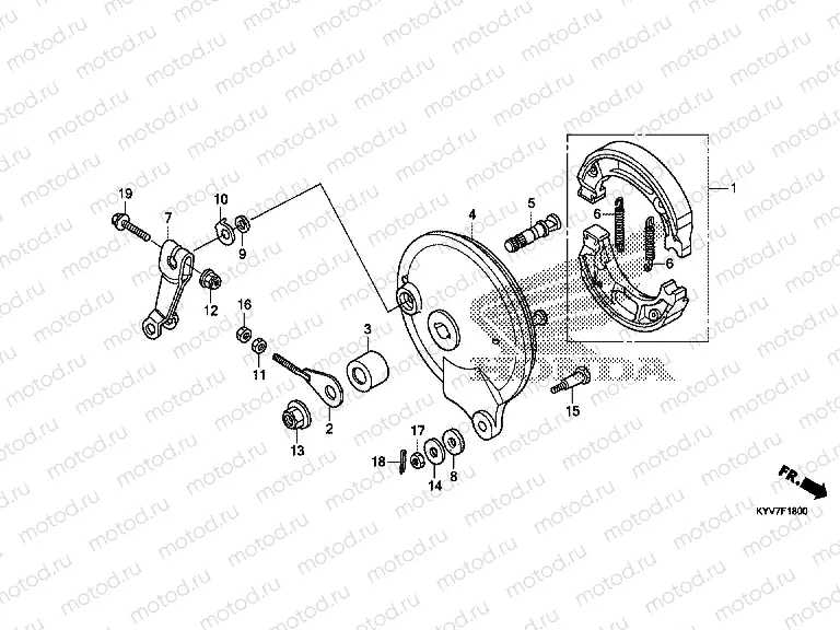 F-18 REAR BRAKE PANEL