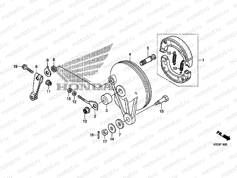 F-18 REAR BRAKE PANEL