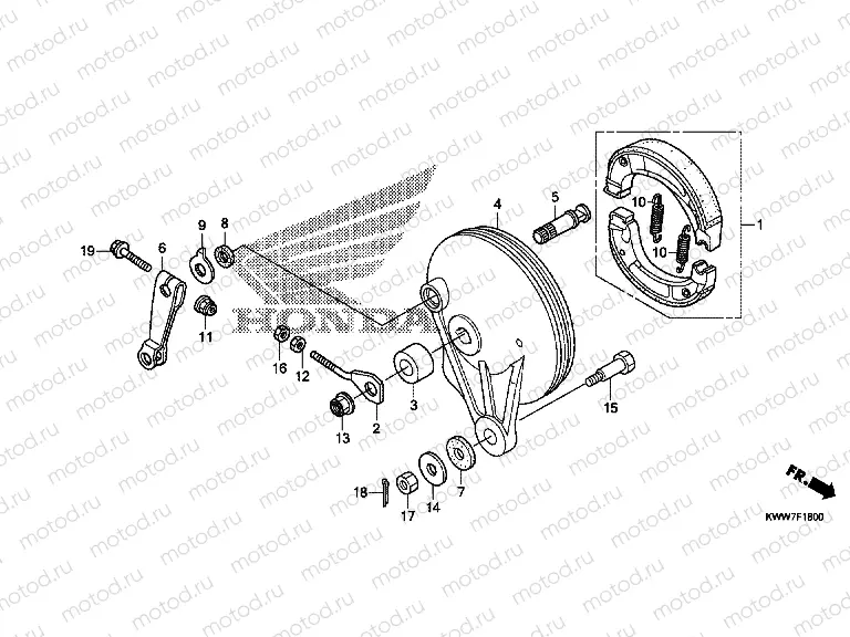 F-18 REAR BRAKE PANEL