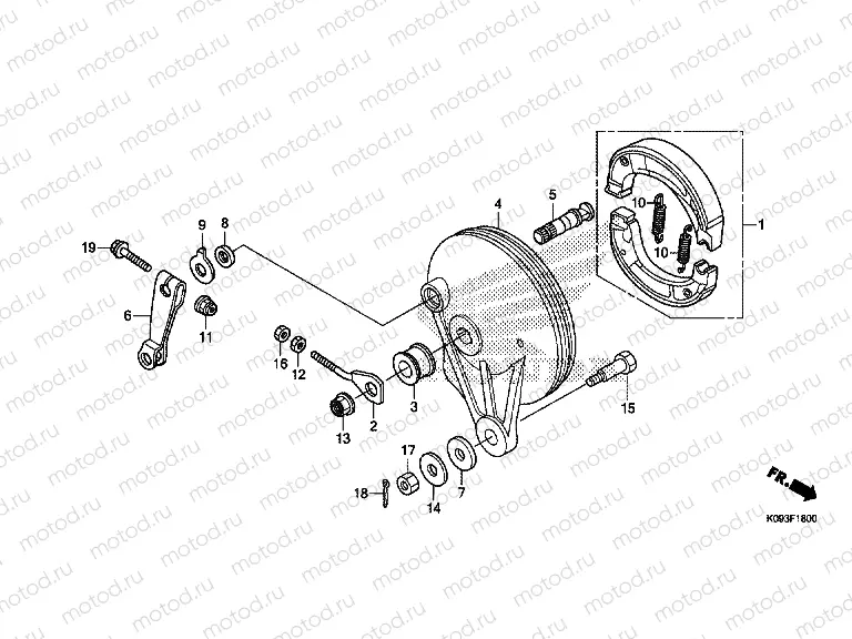 F-18 REAR BRAKE PANEL