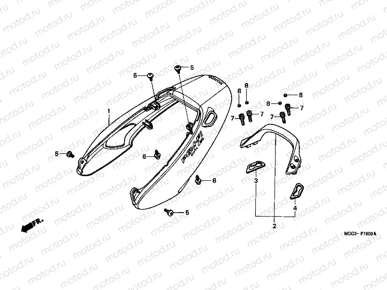 F-18 REAR ENGINE COVER