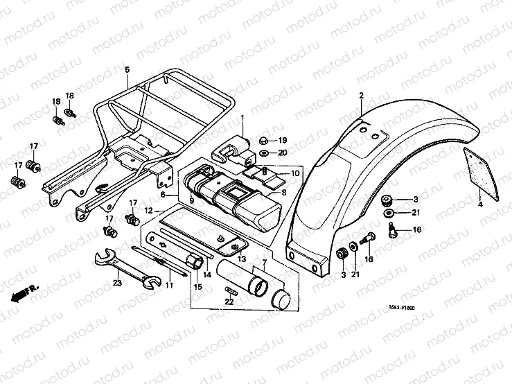 F-18 REAR FENDER / TOOLS