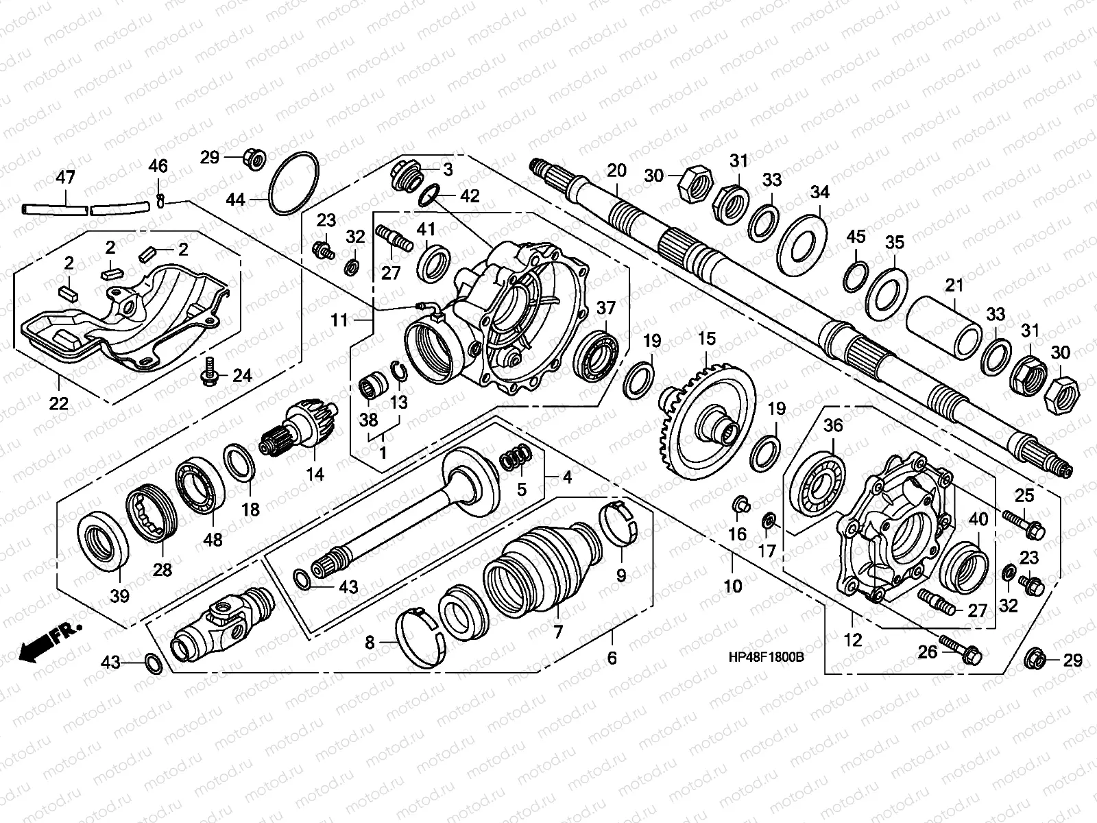 F-18 REAR FINAL GEAR