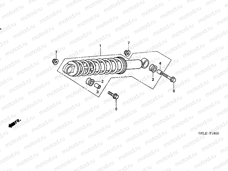 F-18 REAR SHOCK ABSORBER
