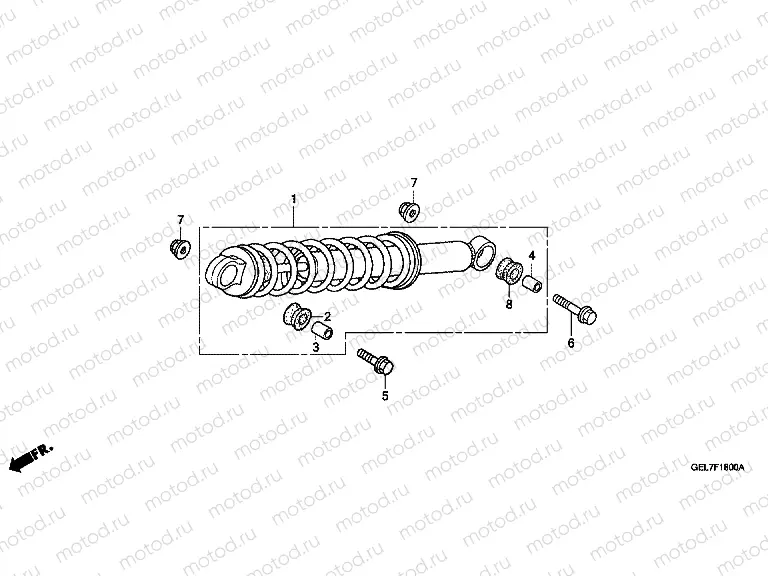F-18 REAR SHOCK ABSORBER