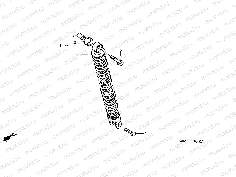 F-18 REAR SHOCK ABSORBER