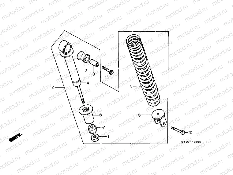 F-18 REAR SHOCK ABSORBER