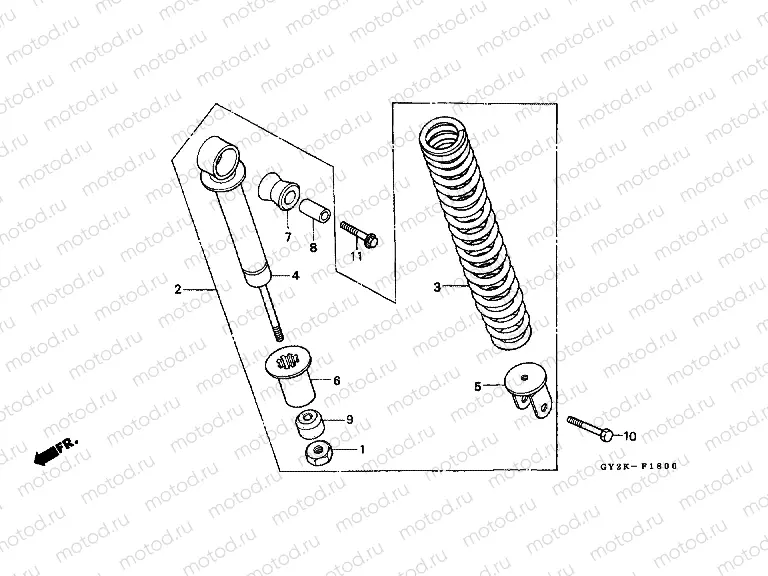 F-18 REAR SHOCK ABSORBER