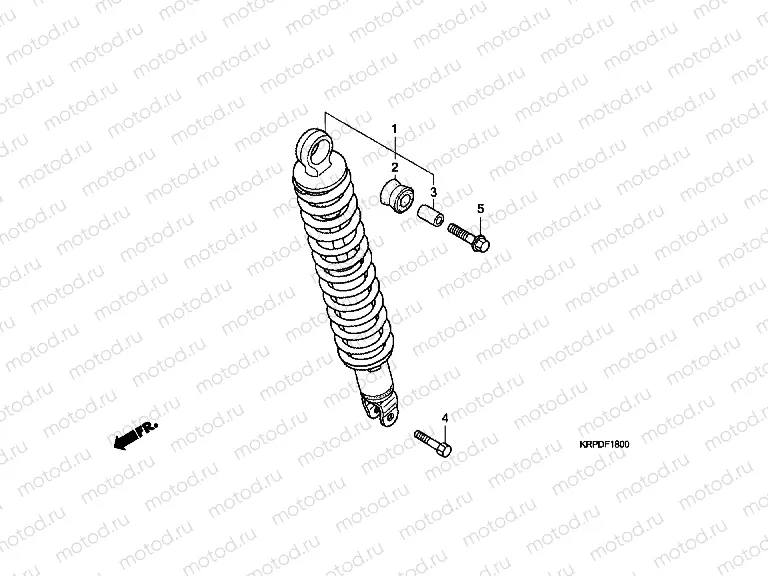 F-18 REAR SHOCK ABSORBER