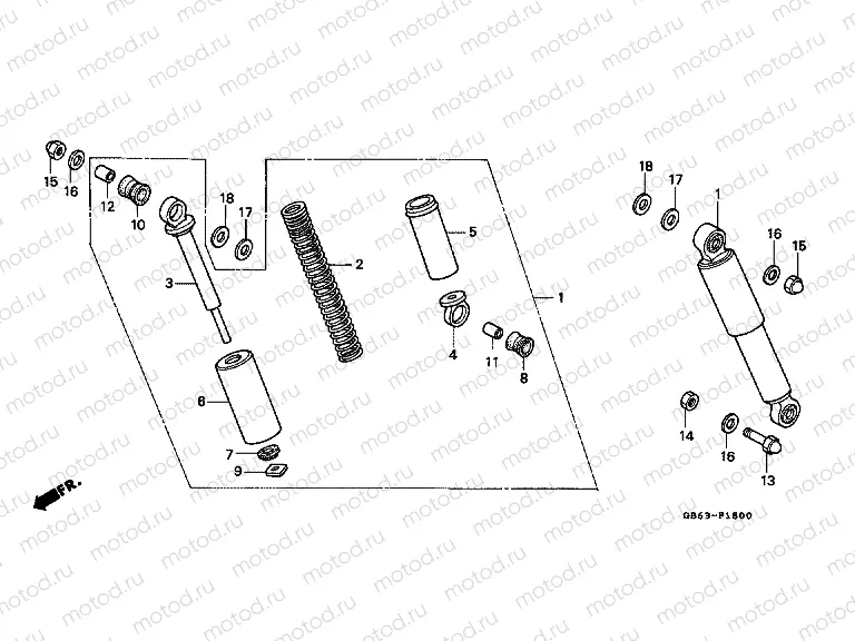 F-18 REAR SHOCK ABSORBER (C90C)
