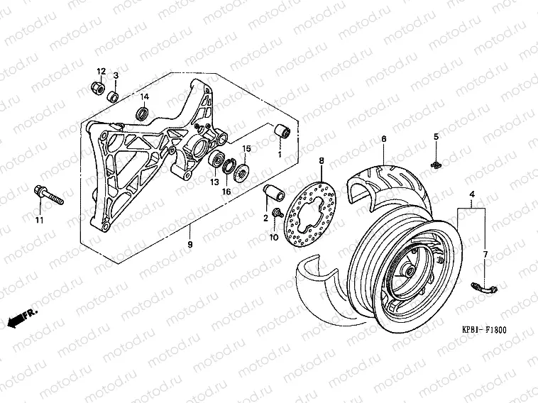 F-18 REAR WHEEL