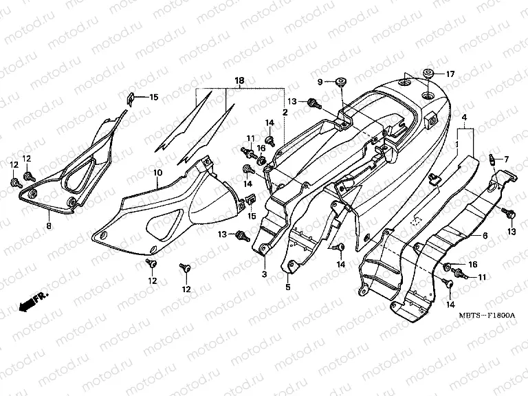 F-18 SEAT HANDLE / SIDE COVER