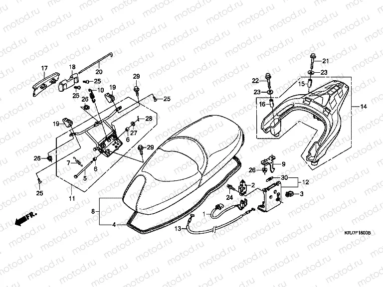 F-18 SEAT / REAR HOLDER