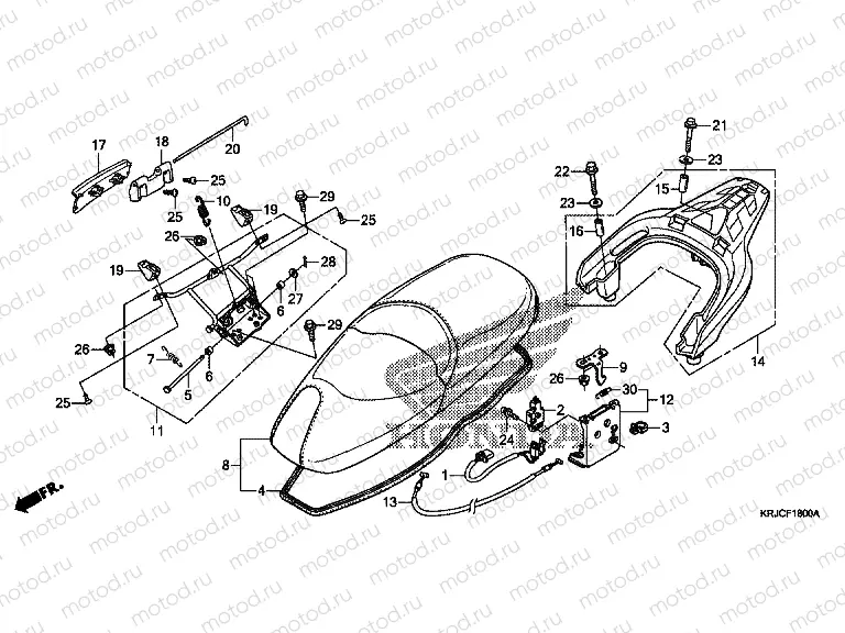 F-18 SEAT / REAR HOLDER