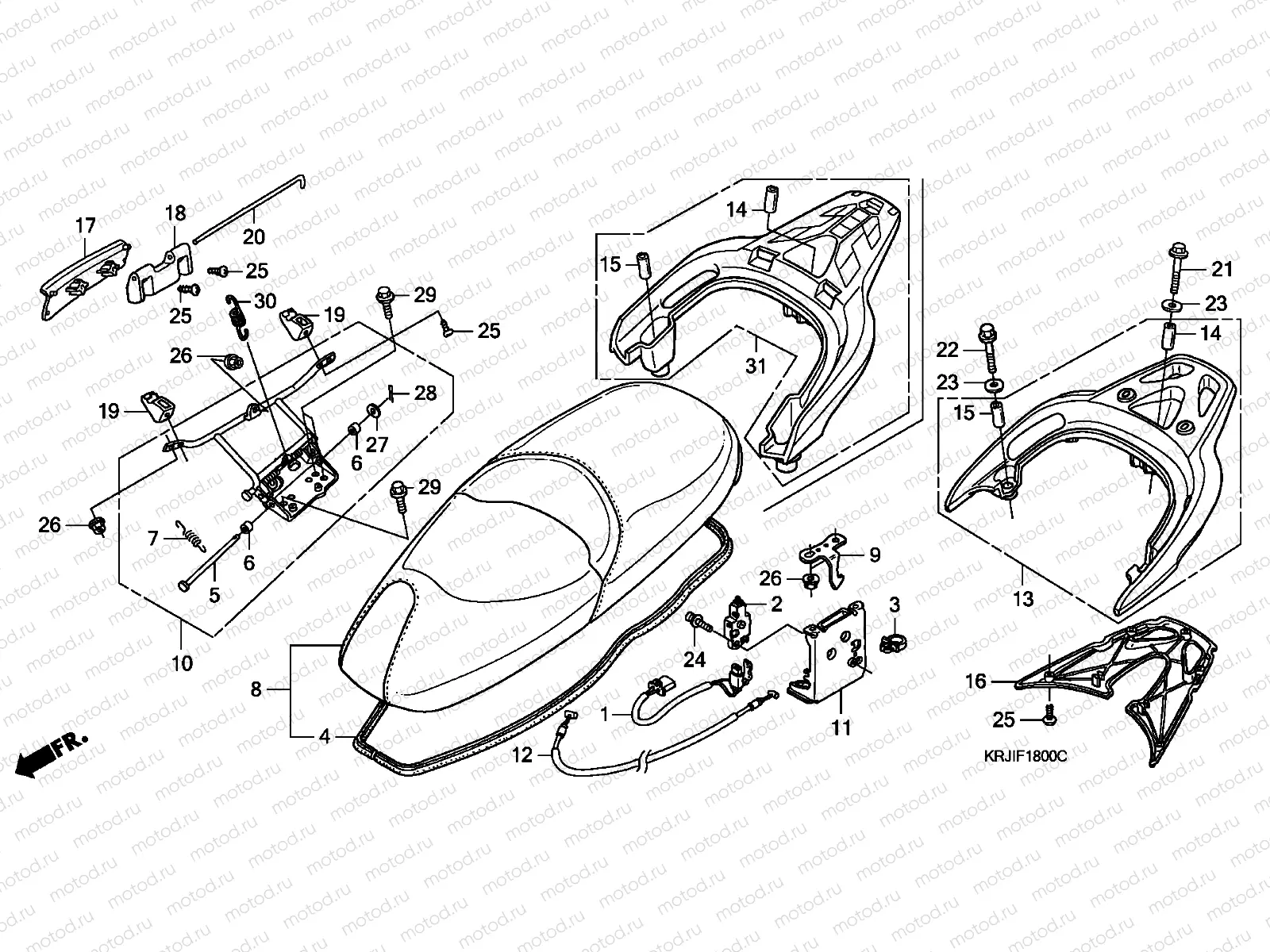 F-18 SEAT/REAR CARRIER
