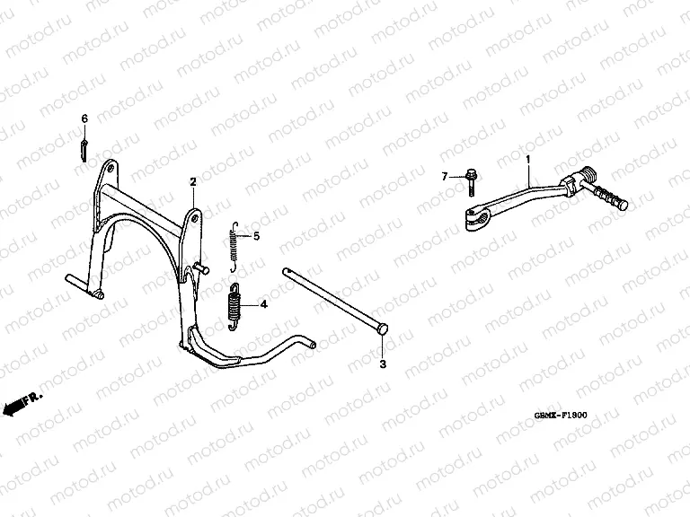 F-18 SUPPORT / BLOWER ARM