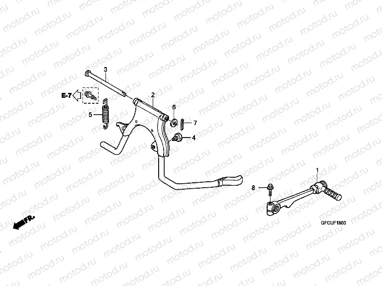 F-18 SUPPORT / BUMPER PEDAL