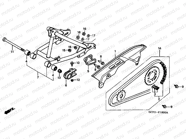 F-18 SWING ARM / CHAIN ​​CABINET