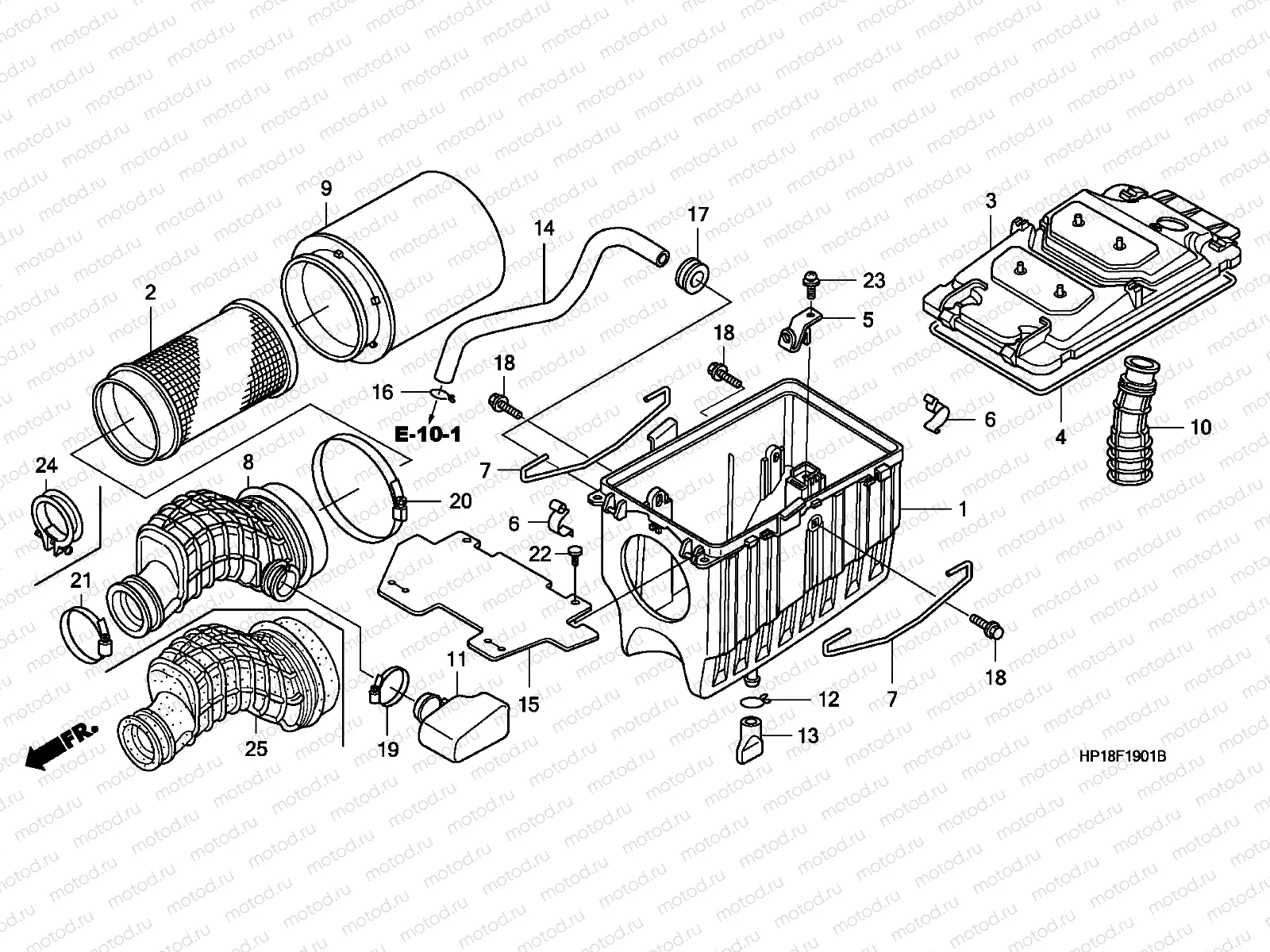 F-19-1 AIR CLEANER (TRX450R6,7,8/ER6,7,8)