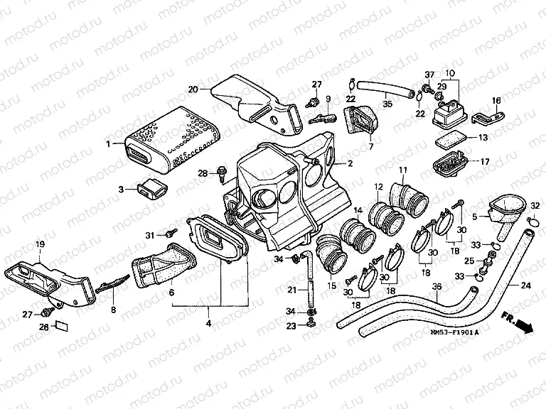 F-19-1 AIR FILTER (CBR1000FK)