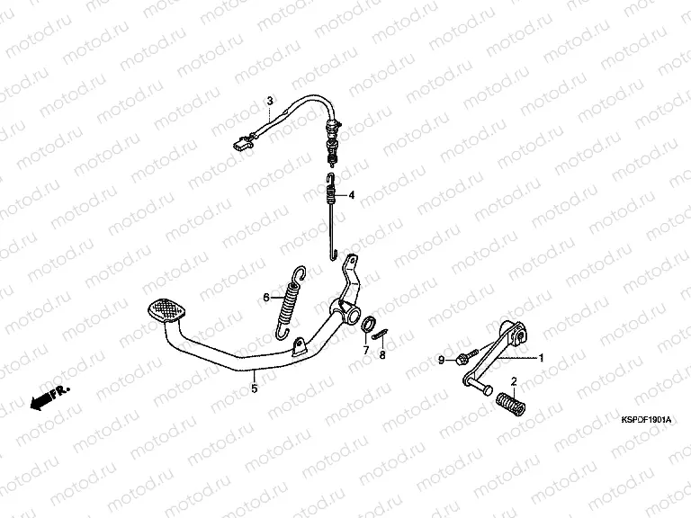 F-19-1 PEDAL (CBF150MB / MC)