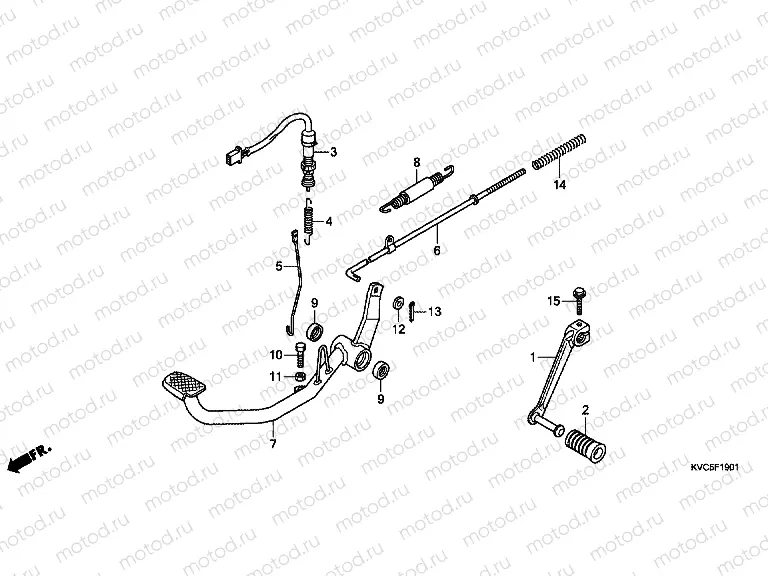 F-19-1 PEDAL (GLH125SH)