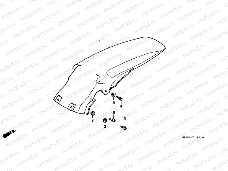 F-19-1 REAR FENDER (CR500RM-)