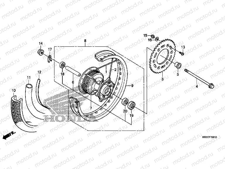 F-19-10 REAR WHEEL