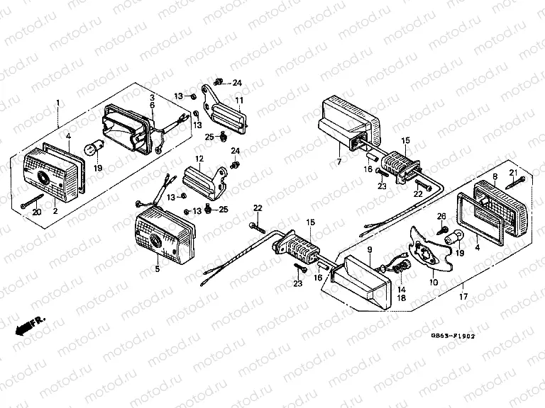 F-19-2 FLASHING (C90G / MG / N / MN)