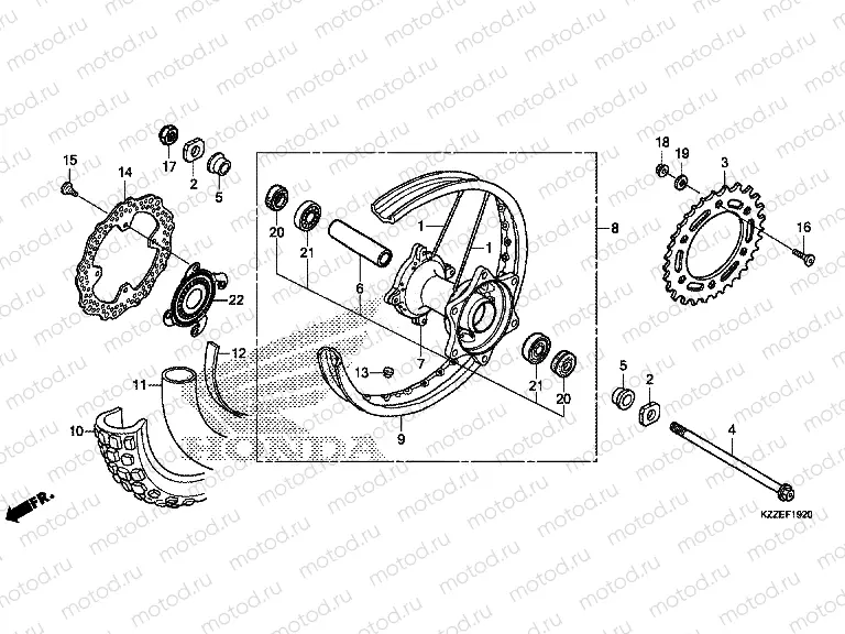 F-19-20 REAR WHEEL