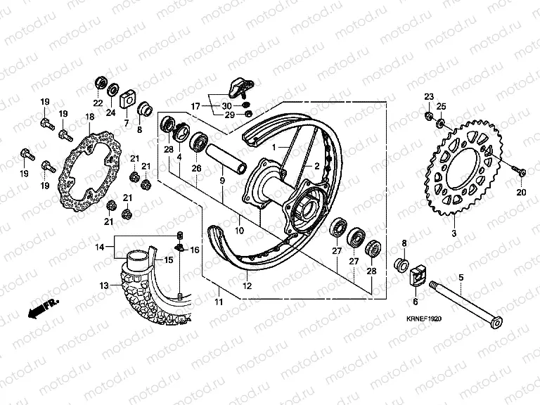 F-19-20 REAR WHEEL