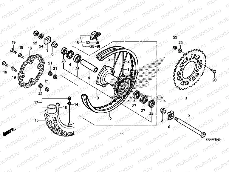 F-19-20 REAR WHEEL